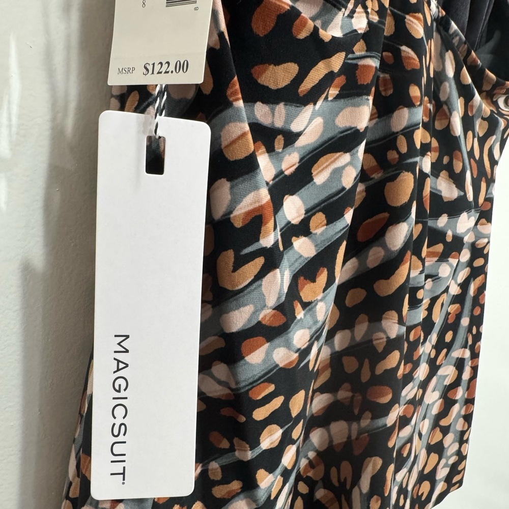 Magicsuit Taylor Leopard Racerback Tankini Size 10 NEW - Picture 3 of 5